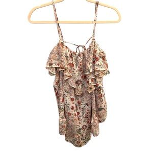 Victoria’s Secret Boho Floral lingerie top size large EUC z0899